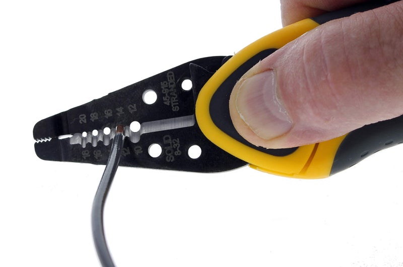 IDEAL Electrical 45-915 Kinetic Reflex T-Stripper - 10-20 AWG, Wire Stripper with Thumb Rest, Plier Nose, Slide Lock, Textured Grips - Image 5